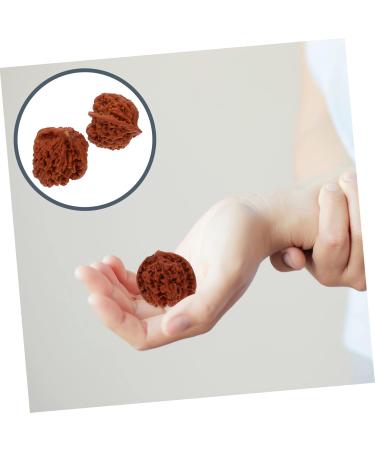 Gleavi 4-Piece Walnut Fitness Handball Massage Balls - Stress Relief & Finger Training for Adults - Acupuncture & Leisure Ball - Buy Online on GoSupps.com