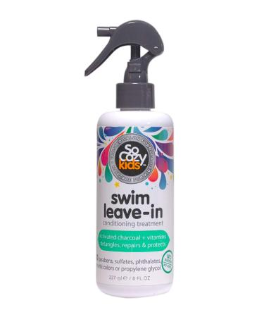 SoCozy Swim Leave-In Treatment & Conditioner with Activated Charcoal - Protects & Repairs Hair Damaged by Pool Chemicals, Saltwater, & the Sun - Loco Lime Scent, 8 Fluid oz Swim (1 Pack)