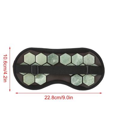 Buy Jade Stone Eye Mask - Germanium Magnetic Healing Tool for Skin Care & Relaxation - Buy Online on GoSupps.com