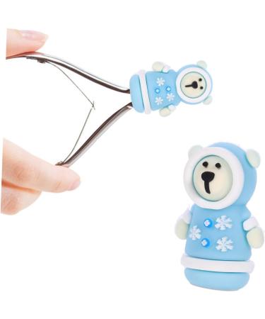 Manicure tools protect protective tent protective cap safety protection thread brush cutter nailing tool care cute scissors set fixed cover dead skin scissors silicone cover silica gel - Buy Online on GoSupps.com