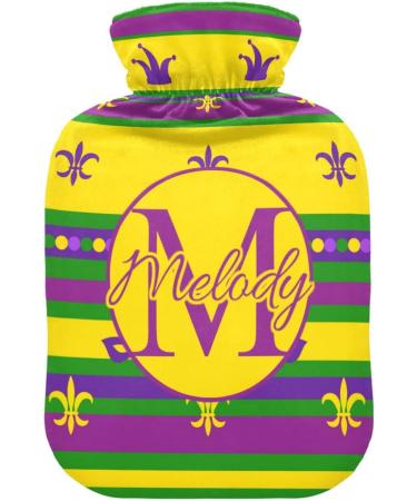 Personalized Striped Hot Water Bottle 2L - Pain Relief & Comfort | Ideal for Period Cramps & Heating Bags - Buy Online on GoSupps.com