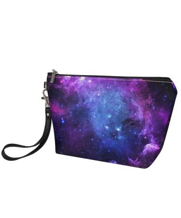Mumeson Blue Galaxy Makeup Bag Key Wallet Organizer - Small Hard Case Phone Bag for Stylish - Buy Online on GoSupps.com