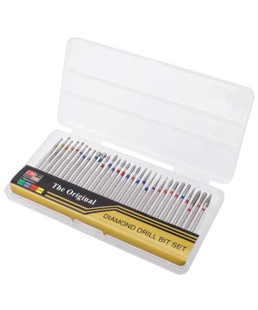 Treki 30 Pieces Fine Ball Nail Cutter Attachment Set and Tip Nail Drill Bits Made of Carbide Professional Diamond Bits for Gel Nails Acrylic Nails Cuticles