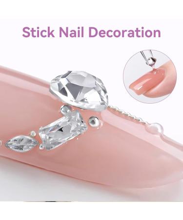 DAWCBVJQ Soft Gel Nail Glue 8ml Long-Lasting Odorless Adhesive Nail Extension Gel | For Beginners and Professionals Salon and Home Use for Manicures and Nail Care - Buy Online on GoSupps.com