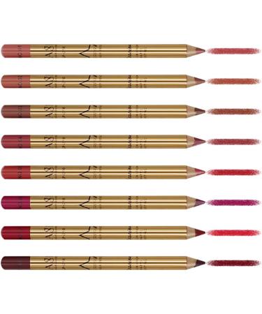 Lip Pencil Set 8pcs LIP LIP CURT KIT TEMPERPHERSHER LIP LIP LIVERS LE DURNATION RETRO LE Lipsticks with Golden Sweat Proof Lip Set - Buy Online on GoSupps.com