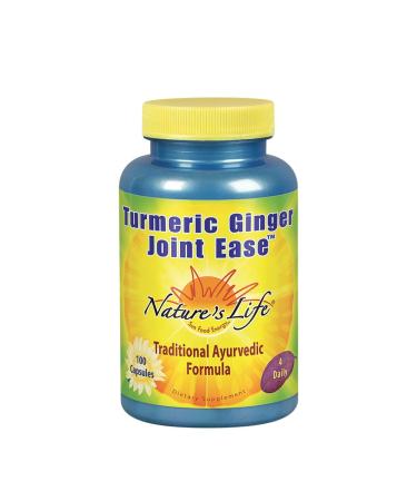 Nature's Life Turmeric Ginger Joint Ease 100 Capsules - Buy Online on GoSupps.com