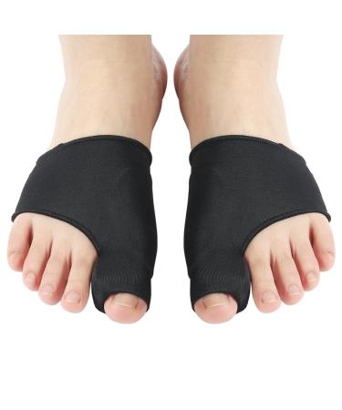 RooRuns Bunion Corrector Black L (41-46) 2 Pairs Black Large
