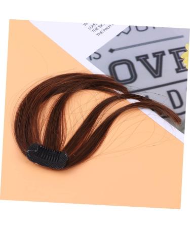 DOITOOL Woman Hair Bang Turneric Hair Bangs Clip Bridesmaid Scrunchies Body Wash Mittens Foam Curlers for Hair Eye Patches for Adults Tassles Fringe Front Hair Bangs Tassel Clip Conjoined medium Brown - Buy Online on GoSupps.com