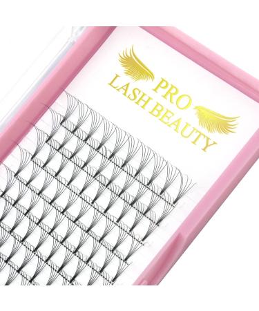 Ready compartments 5D-C-07-9 Short stem eyelash extension Finished eyelash compartments Volume eyelashes 0.07 C Curl (5D-C-0.07.9 mm) 12 pieces (1 Pack) 5D-C-0.07-9 mm