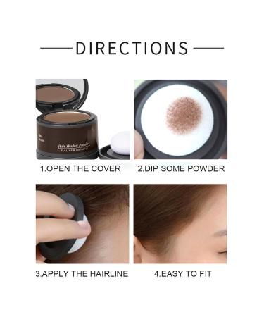 Hairline Powder for Instant Coverage | Root Touch Up & Volumizer | Windproof & Sweatproof | Dark Brown (4g) - Perfect for Thinning Hair & Bald Spots - Buy Online on GoSupps.com
