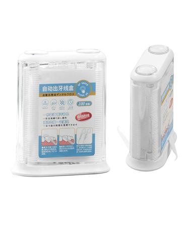 Dental donor case dental dispenser for on the goAutomatic dental floss-stick organizer |Refillable portable dental floss dispenser transparent case for dental sticks for adults TR
