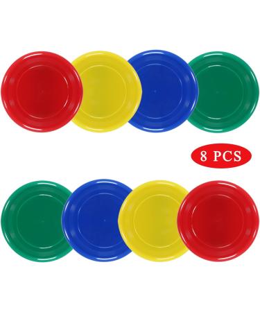 Zdgao 9 Inch Plastic Flying Disc Set for Kids and Adults - Bulk Set of 8 | Durable Flying Discs - 8 Pack - Buy Online on GoSupps.com