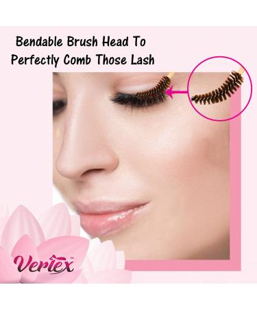 Vertex Eyebrow Brush Spoolie Comb - Perfect for Blending Brow Pomade & Enhancing Lashes | Buy Online Internationally - Buy Online on GoSupps.com