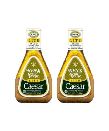 Ken's Steak House Light Caesar Dressing Gluten Free (16 Fl Oz (Pack of 2)