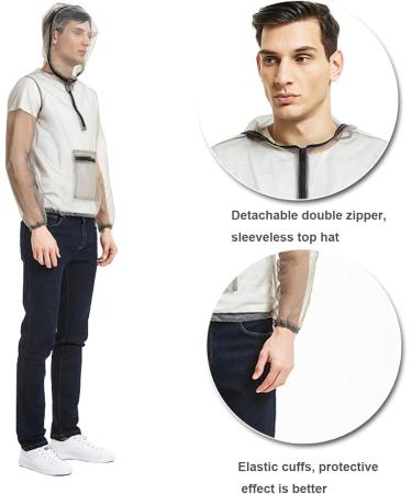 Moskito Jacket with Bonnet | Breathable Mesh Midge Jacket for Men & Women - Perfect for Fishing Hiking & Camping - XL Size Protects Against Insects - Buy Online on GoSupps.com