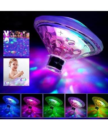 Caxmtu Floating Pool Led Tub Lights Lamp for Bath Disco Pond Swimming Pool Child Bath Toys 7 Modes Assorted Color Battery Operated - Buy Online on GoSupps.com