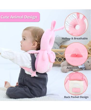 Okydoky Baby Safe Protector Cushion & Baby Knee Pads for Crawling Toddlers Safety Pad Adjustable Backpack Baby Back Protection for Walking & Crawling Cute Bunny (CA) - Buy Online on GoSupps.com
