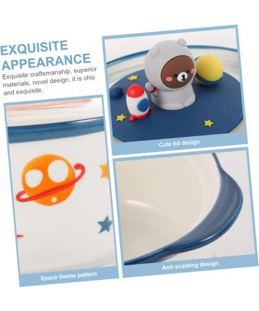 Zerodeko 1pc Instant Noodle Soup Bowl Ramen Bowls Ceramic Cereal Bowl Rice Container Cartoon Student Oven - Buy Online on GoSupps.com