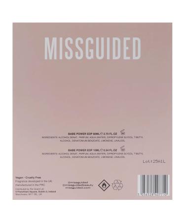 Missguided Babe Power for Women - 2 Pc Gift Set 2.7oz EDP Spray 0.34oz EDP Spray 1.52 Fl Oz (Pack of 2) - Buy Online on GoSupps.com