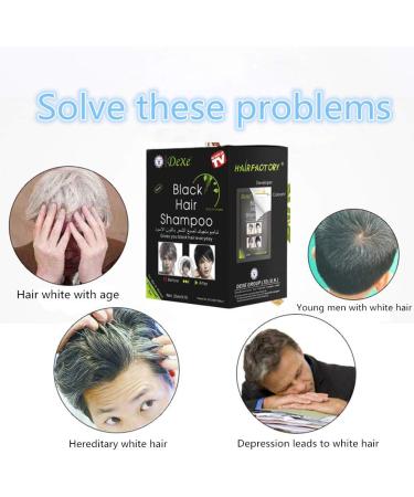 MQUPIN Instant Hair Dye Shampoo for Men and Women - 10 Pcs Black - Natural Ingredients - Lasts 30 Days - Easy to Use 2-in-1 Hair Color - Buy Online on GoSupps.com