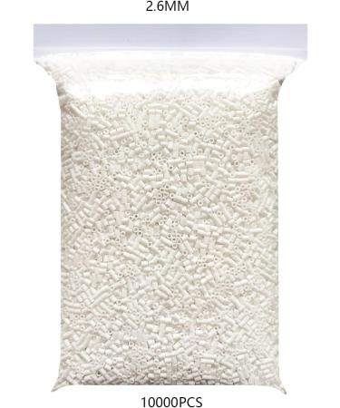 2.6MM Mini Iron Fuse Beads Set - White and Black (10000pcs each) for Crafts, DIY Decor - Includes 1 Ironing Paper - Buy Online on GoSupps.com