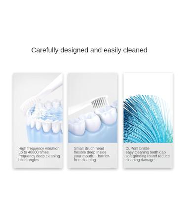 Sonic Electric Toothbrush - 5 Modes USB Rechargeable Sensitive Teeth Friendly & 4 Replacement Heads - Buy Online - Buy Online on GoSupps.com