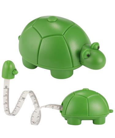 Body Tape Measure 40 inch (100cm), Cute Measuring Tape for Body, Push Button Retract, Durable Accurate Tape Measure for Sewing Tailor Babies Pets, Little Turtle