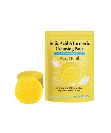 IZBEAUVO Kojic-Acid-Turmeric-Pads-Exfoliating-Cleansing Foam-Refreshing-Hydrating-Cleanser-