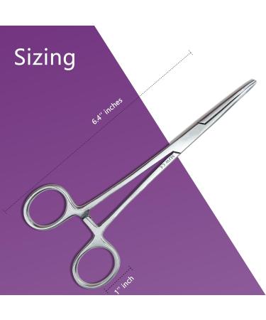 MJW Professional Stainless Steel Curved Hemostat Fishing Forceps - Ideal for Jewelry Making, Fly Fishing, Pet Grooming, and Unhooking Fish - Buy Online on GoSupps.com