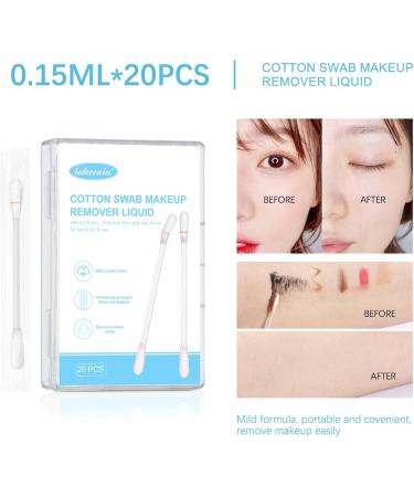 Makeup Remover Cotton Swab | Cosmetic Cotton Swabs - Liquid-Filled Qtip Makeup Remover Multi-Functional Cosmetic Swabs for Lip Aviere - Buy Online on GoSupps.com