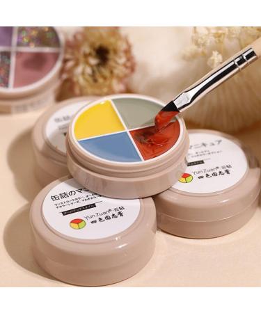 4 Colors Nail Repair Care Base Coat Soak Off Solid Canned Cream UV LED Varnish Gel Jelly Painting Gel Nail Gel Polish - (Color: 10) - Buy Online on GoSupps.com