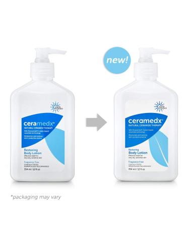 CERAMEDX Restoring Body Lotion - Natural Ceramide for Dry, Sensitive Skin | Vegan, Cruelty-Free, Fragrance-Free | 12 fl oz - Buy Online on GoSupps.com