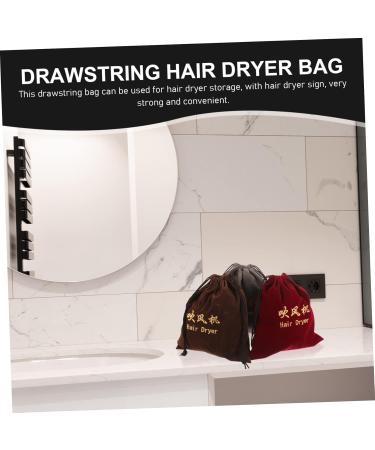 PLAFOPE 3 Pcs Hair Dryer Storage Bag Drawstring Bags Hair Dryer Bag Travel Makeup Bag Organizer Fabric - Buy Online on GoSupps.com