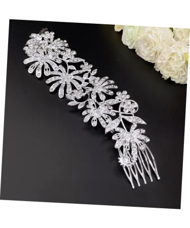 DOITOOL Comb Pearl Hair Accessories Wedding Headpiece for Bride Wedding Hair Accessory Bridal Hair Clip Silver Hair Clips Silver Barrettes Alloy Headgear Dress White Bridesmaid - Buy Online on GoSupps.com
