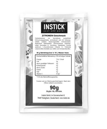 Intick Sugar-Free Instant Lemon Drink Powder | 18L Pack | Vegan Low-Calorie Vitamin C Boost - Buy Online on GoSupps.com