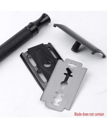 Peowuieu Double Edge Safety Razor - Long Handle Classic Black Shaver for Smooth Shaving | International Shipping Available - Buy Online on GoSupps.com