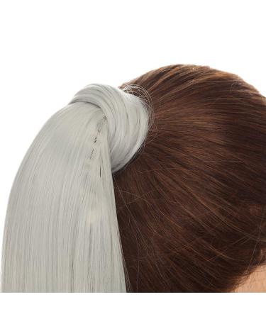 Sego Silver Gray Wavy Ponytail Clip-In Hair Extension - 26 Realistic Braid - Smooth Braid Hair Piece - Buy Online on GoSupps.com