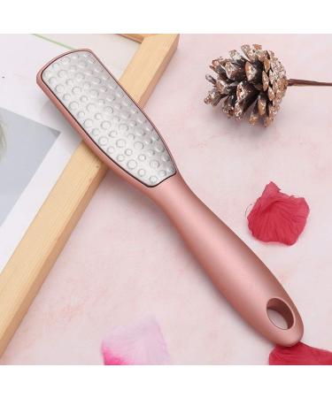 Verdant Touch Foot Dead Skin Remover Stainless Steel Double Sided Foot File Callus Remover Pedicure Tool for Dead Skin Foot Rasp Rose Gold - Buy Online on GoSupps.com
