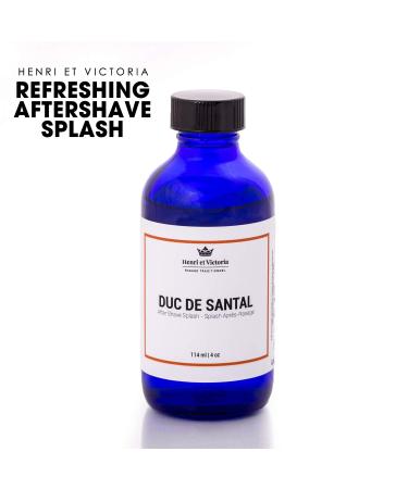 Aftershave Splash For Men l Canadian Made by A Skilled Artisan l Moisturize and Soothe the Skin 114 ml (4 oz) (Duc Santal Fragrance) - Buy Online on GoSupps.com