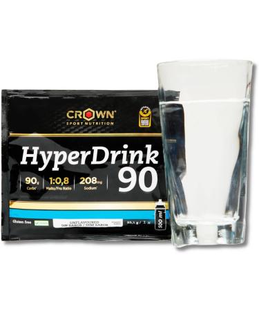  Crown Sport Nutrition Crown Sport Nutrition HyperDrink 90 Drink with 90 g of carbohydrates in 500 ml and a plus of sodium. With Maltodextrin and Fructose in ratio 1:0.8 and sea salt (Pot with 16 intakes) - Buy Online on GoSupps.com