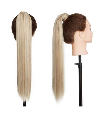 Buy Sandy Blonde Clip-In Ponytail Hair Extension - Realistic Pferdeschwanz Braid Hair Piece (58.5cm) - Buy Online on GoSupps.com
