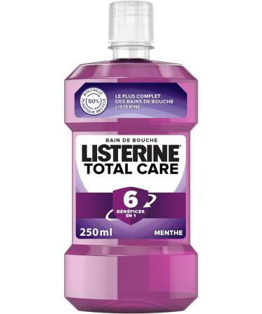 Listerine Bain de Bouche Quotidien Total Care 6 En 1 pour une Haleine Fra che Pas de saveur Transparent 250 ml