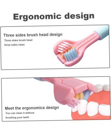 Buy 4PC Manual Toothbrush Set - 3 Page Bristle Path for Complete Dental Care - International Shipping - Buy Online on GoSupps.com