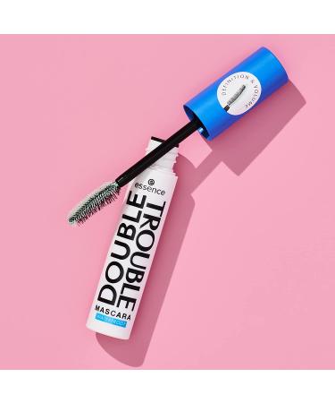 Essence Double Trouble Waterproof Mascara - 2-in-1 Curling & Lengthening Formula - Vegan & Cruelty-Free - Buy Online on GoSupps.com