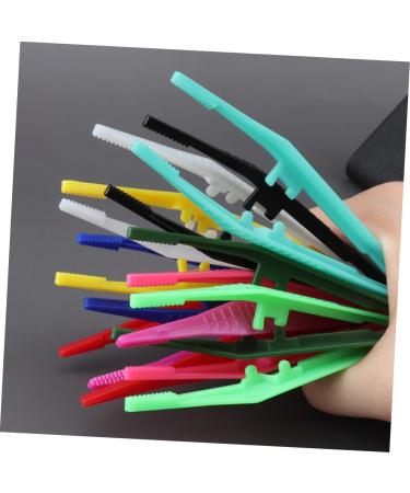 FRCOLOR 120-Piece Eyebrow Tweezers Kit - Plastic Eyebrow Tools & Clips for Women | Perfect Eyelash Tweezing Solutions - Buy Online on GoSupps.com