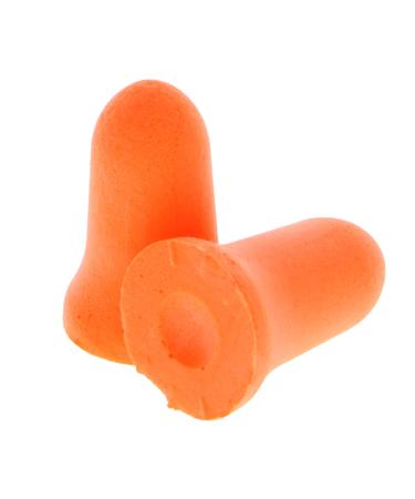 Hyper Tough 120 Single-USE EARPLUGS NRR 32dB Noise Reduction Foam Ear Plugs  Bright Orange