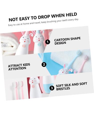 FRCOLOR 3 Sets Electric Toothbrush - Sonic Vibrating Cartoon Tooth Cleaners for a Brighter Smile | International Shipping - Buy Online on GoSupps.com