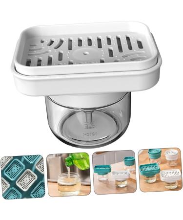 Ciieeo 2pcs Squeeze Bottle Press Type Soap Dispenser Home Soap Dispenser Soap Dispenser Sponge Holder Dish Washing Soap Dispenser Kitchen Supply White Dishwasher Push Type Plastic - Buy Online on GoSupps.com