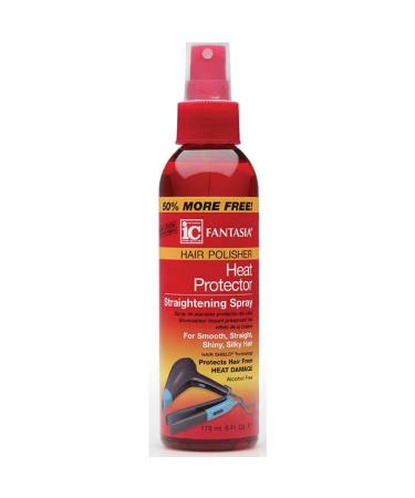 Fantasia Hair Polisher Heat Protector Straightening Spray 6 oz