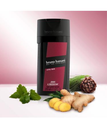 bruno banani Loyal Man - Shower Gel - Fresh Fruity Men's Shower Gel - Maximum Long Lasting Fragrance - 250 ml - Buy Online on GoSupps.com